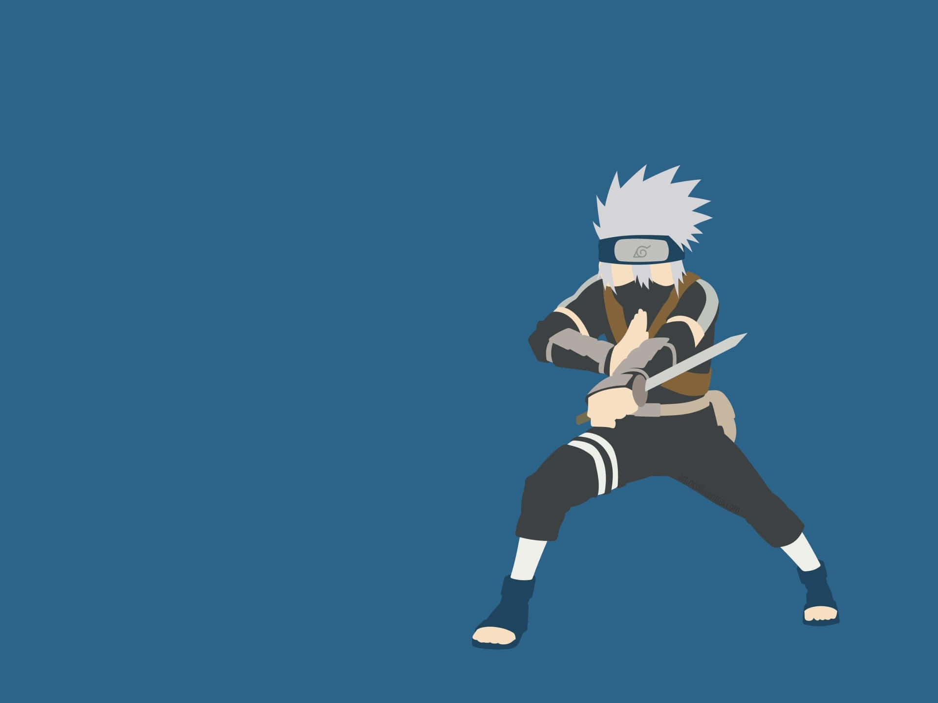 A Young Kakashi Hatake From Naruto Background