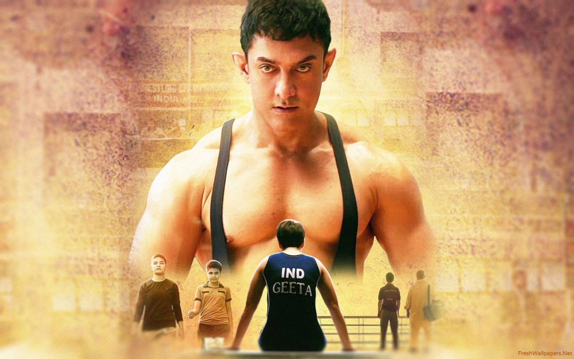 Aamir Khan Dangal Movie Poster Background