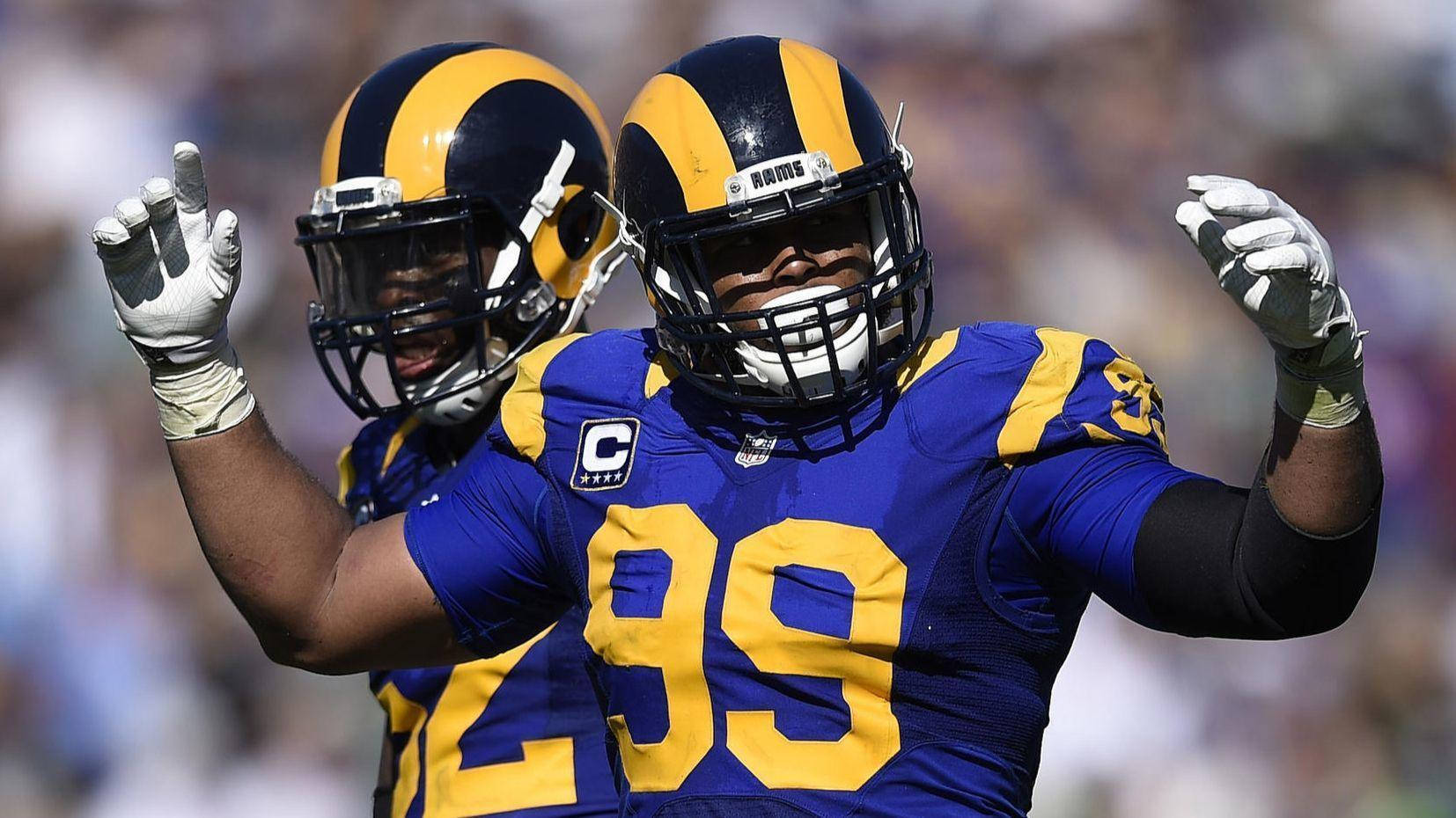 Aaron Donald Third Time Nfl Defensive Player Background