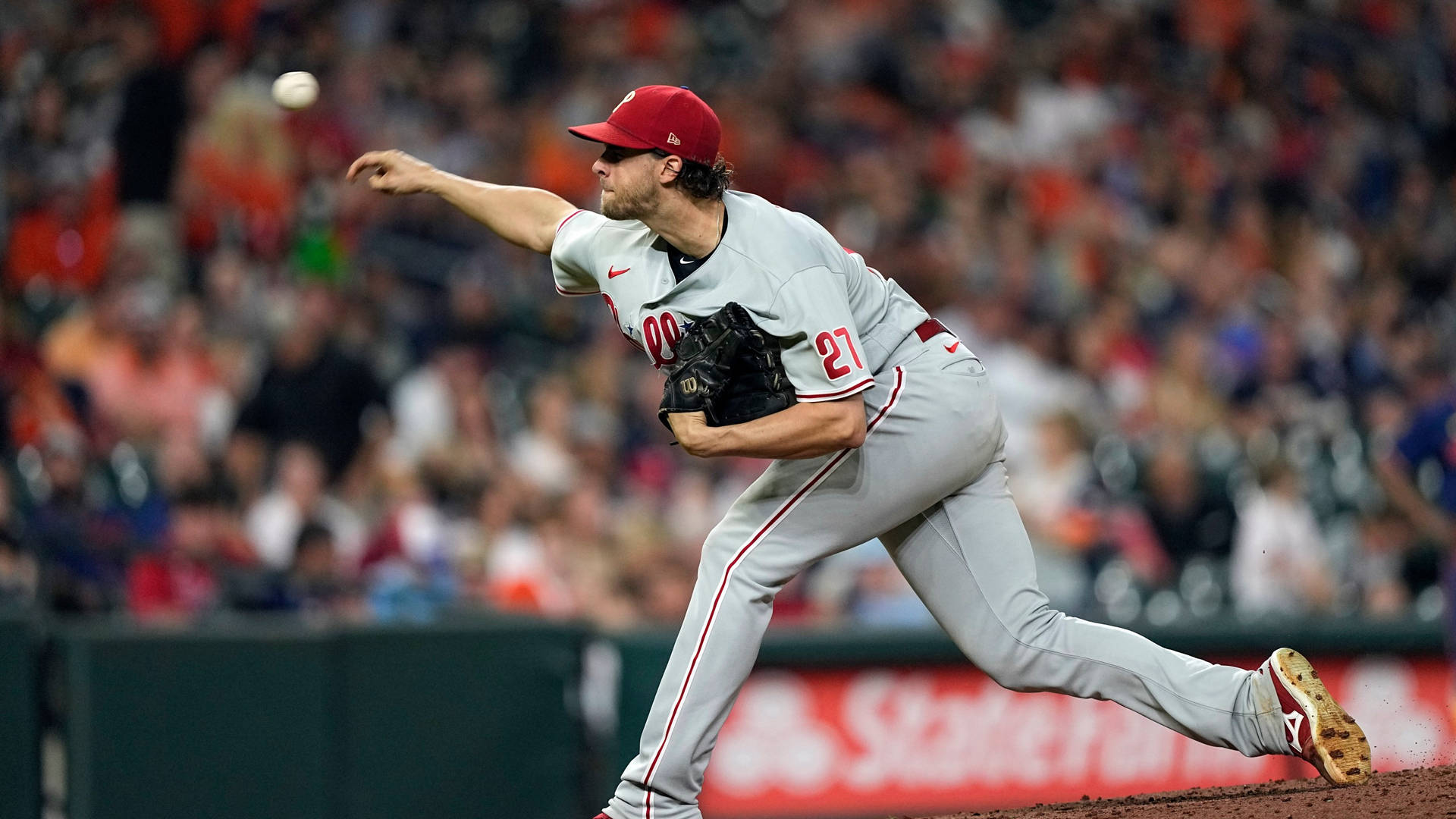 Aaron Nola Fresh Pitch Background