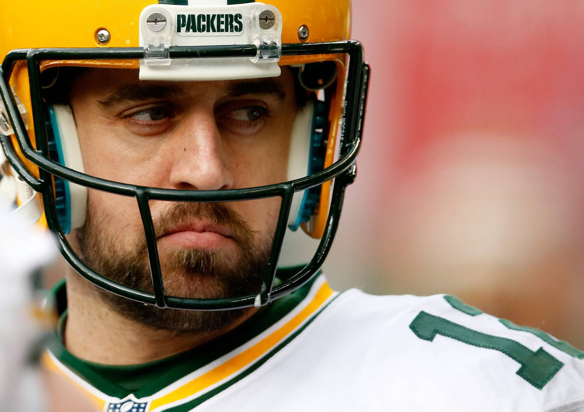 Aaron Rodgers Packers Close-up Background