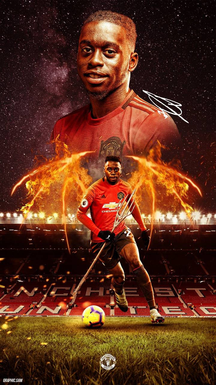 Aaron Wan-bissaka Fiery Batwings Background