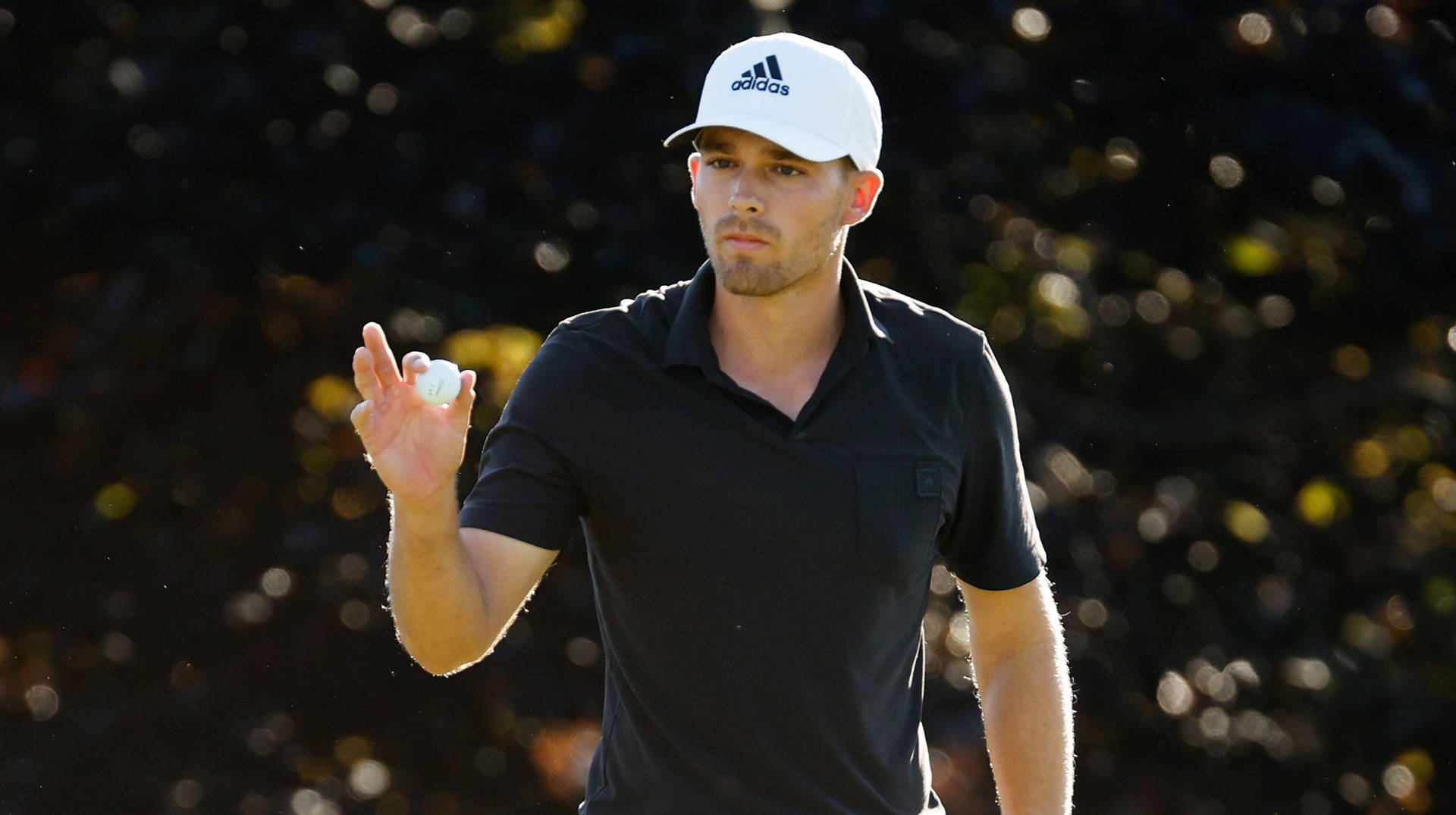 Aaron Wise In A Black Shirt Background