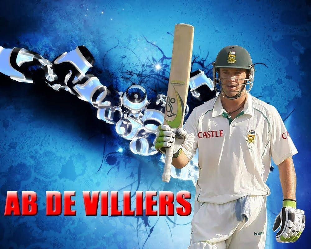 Ab De Villiers Abstract Blue Background
