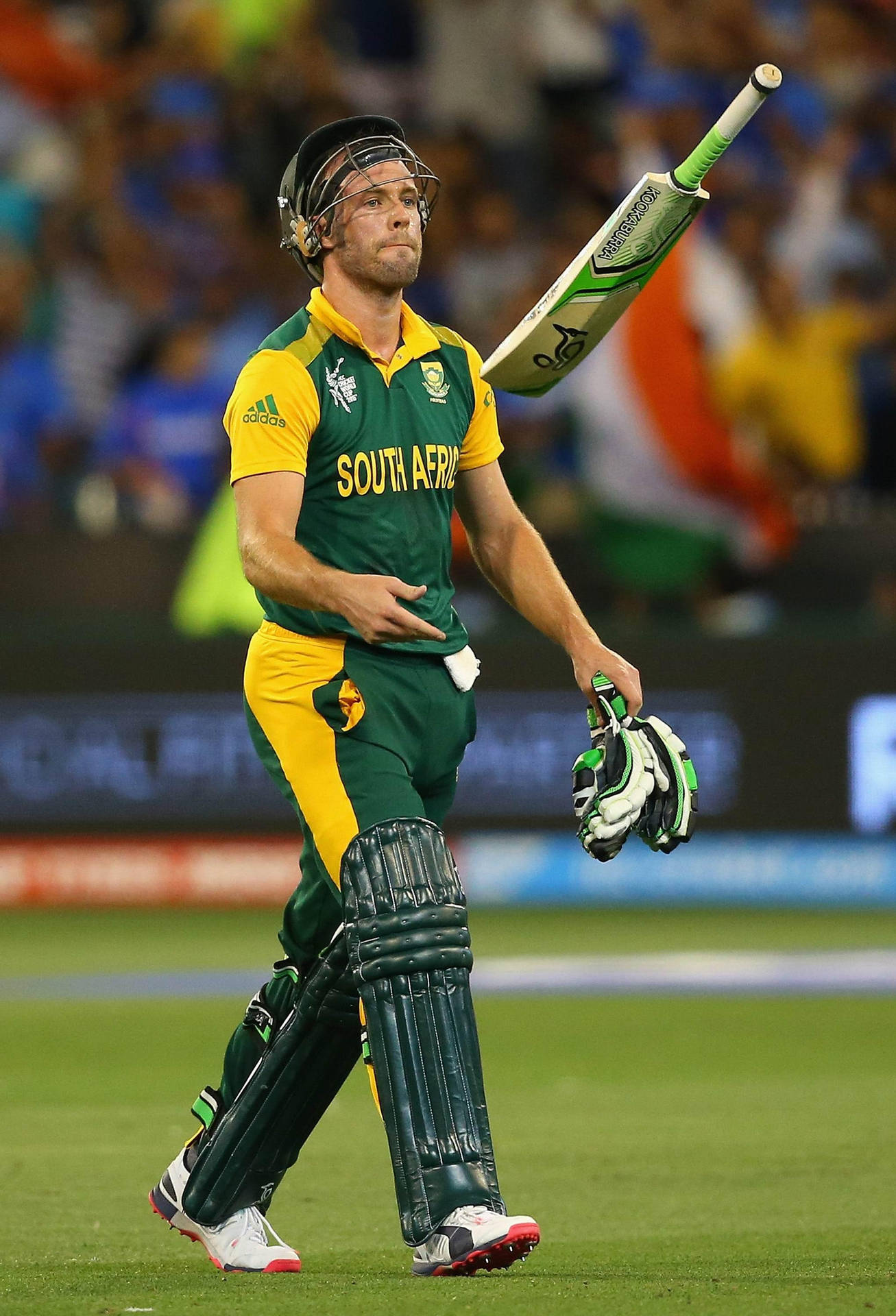 Ab De Villiers Playing With Bat