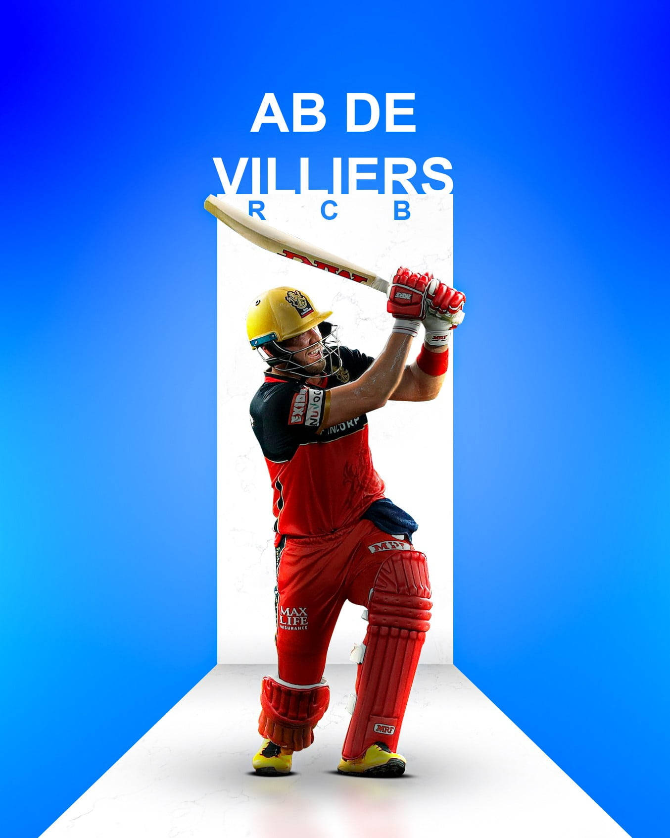 Ab De Villiers Rcb Captain Cricketer Background