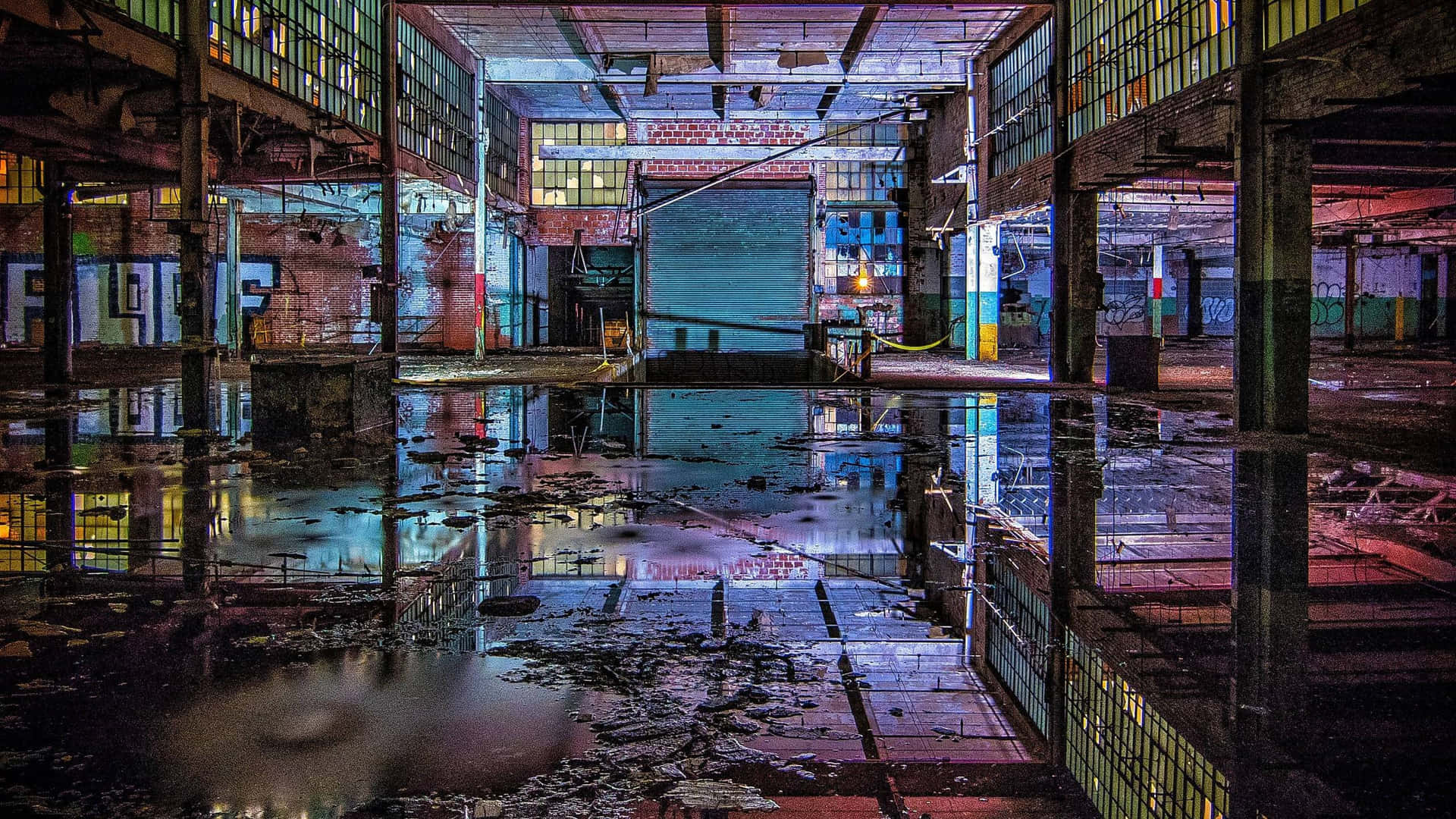 Abandoned Building Exposed Background