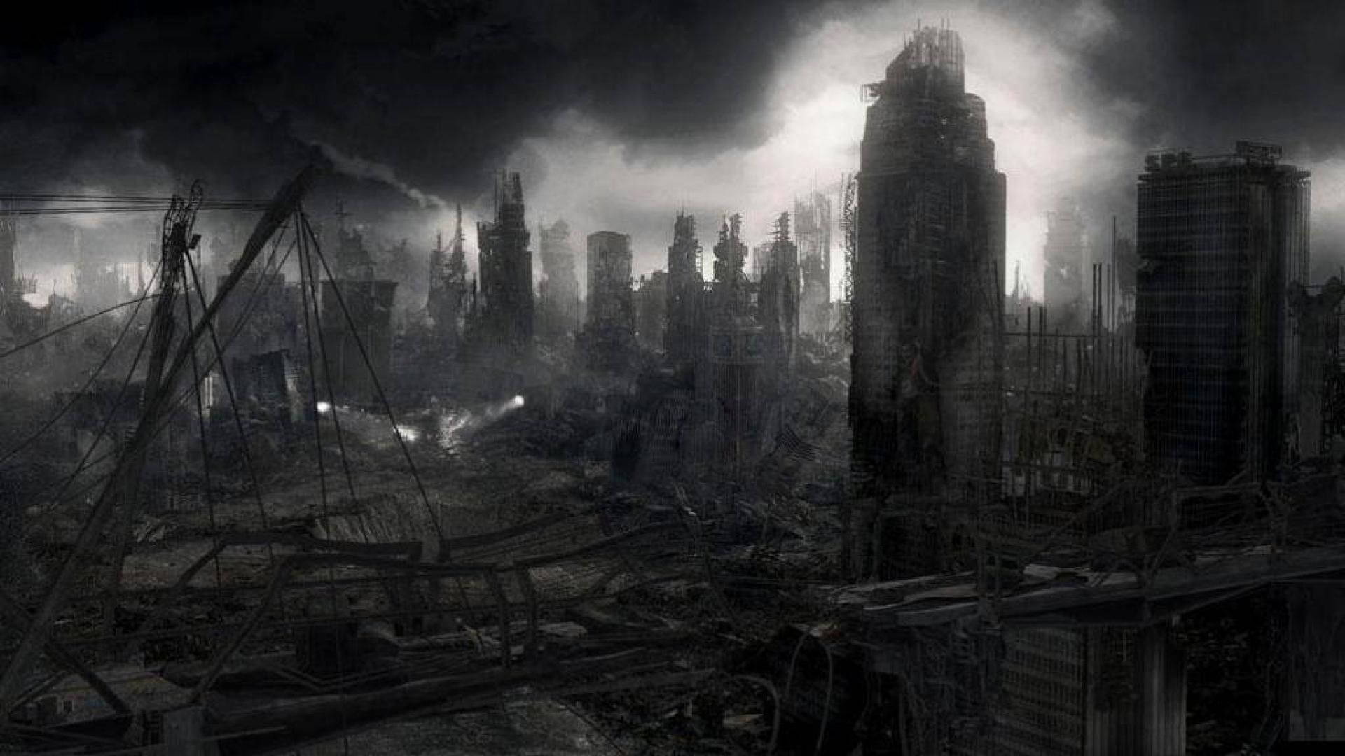 Abandoned City Zombie Apocalypse Background