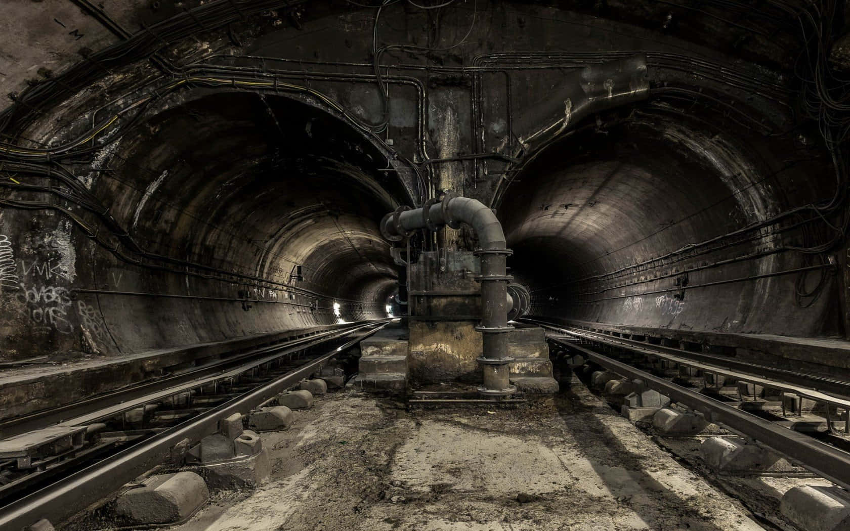 Abandoned_ Subway_ Tunnel_ Darkness Background