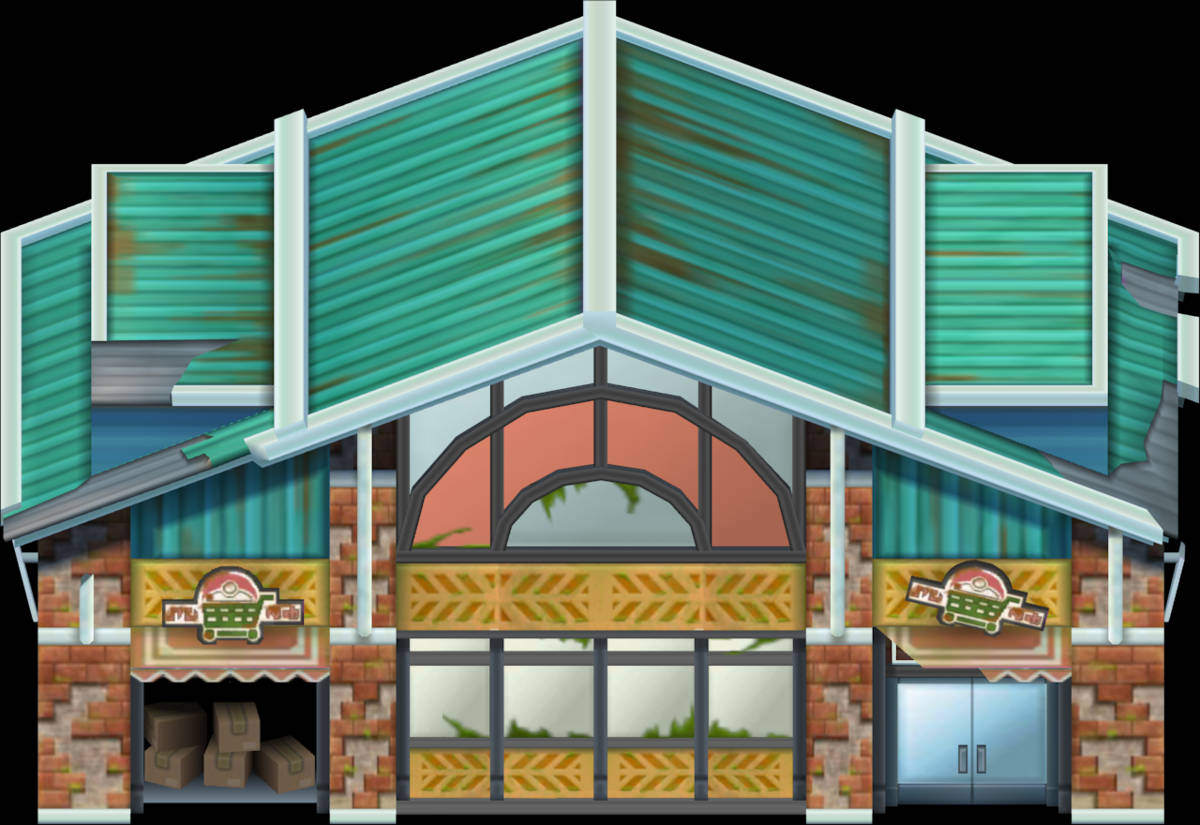 Abandoned Thrifty Megamart From Pokemon Background