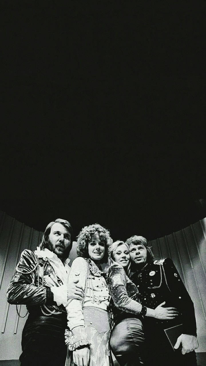 Abba Black And White Background