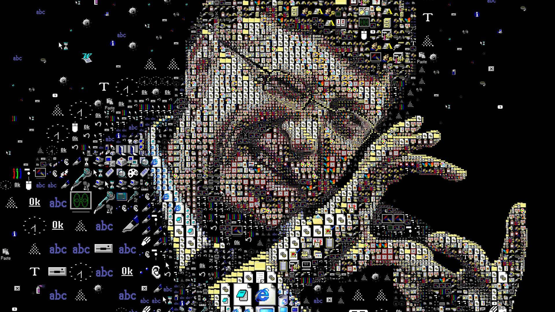 Abc Icons Bill Gates Portrait Background