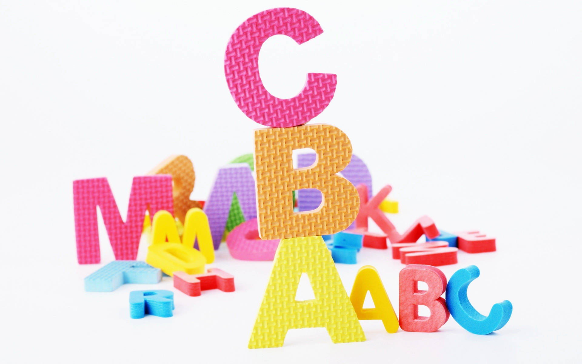 Abc Rubberised Cutout Letters Background