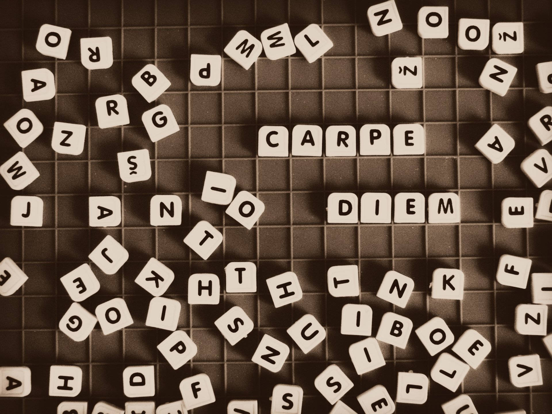Abc Scrabble Letter Tiles Background