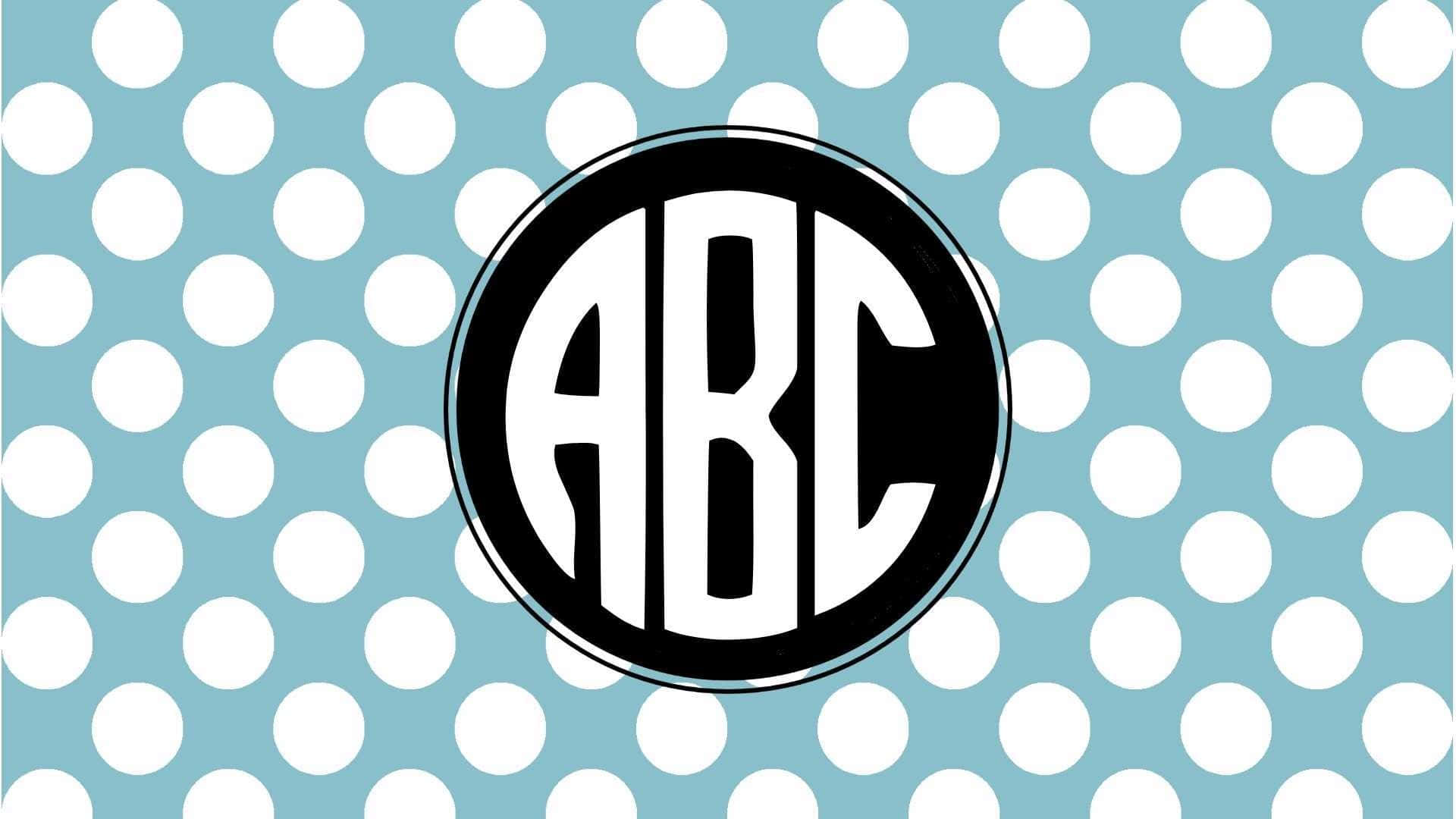 Abc With Polka Dot Monogram Desktop Background