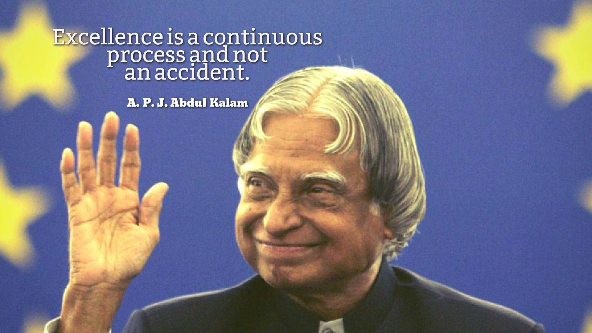 Abdul Kalam Hd Excellence Quote Background
