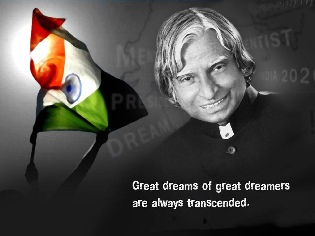 Abdul Kalam Hd Great Dreamers Quote