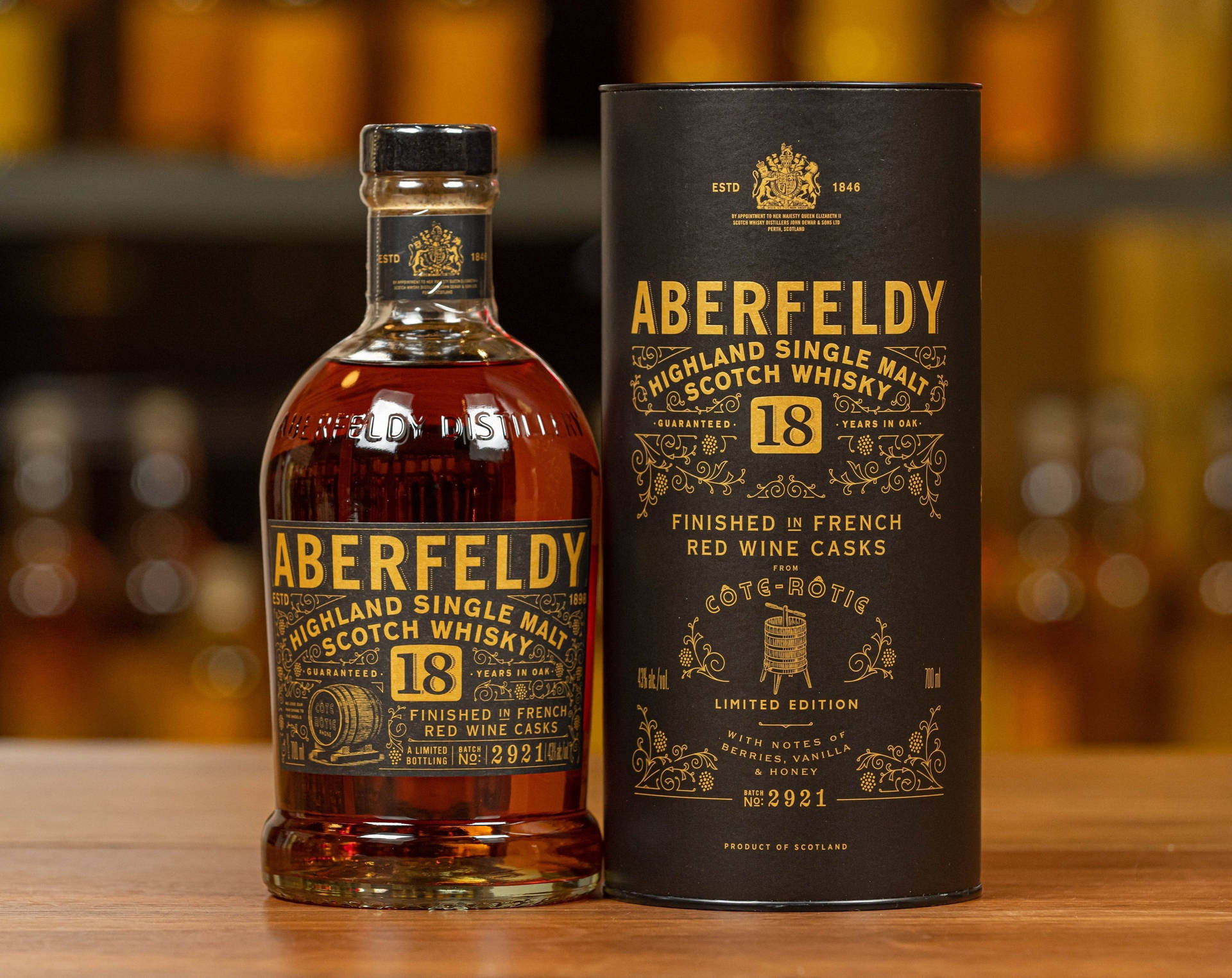 Aberfeldy Finished In French Background