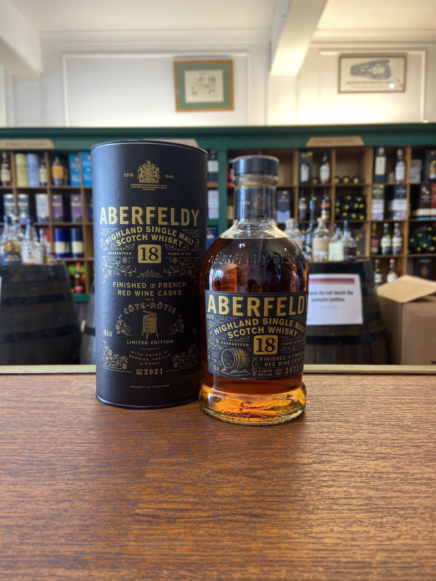 Aberfeldy Scotch Bottle Background