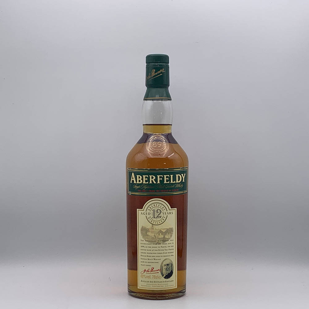 Aberfeldy Tall Whisky Bottle Background