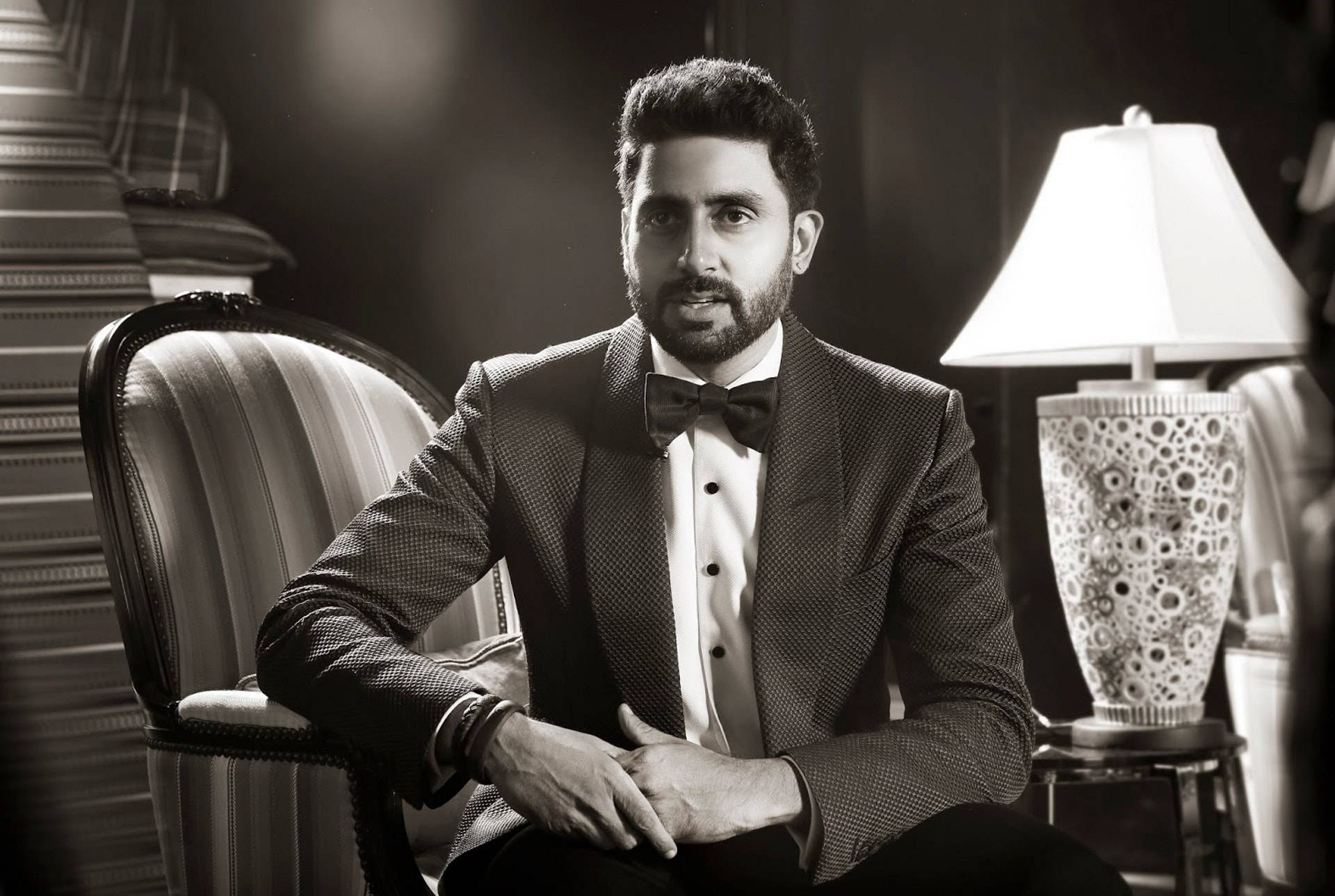 Abhishek Bachchan Black And White Background