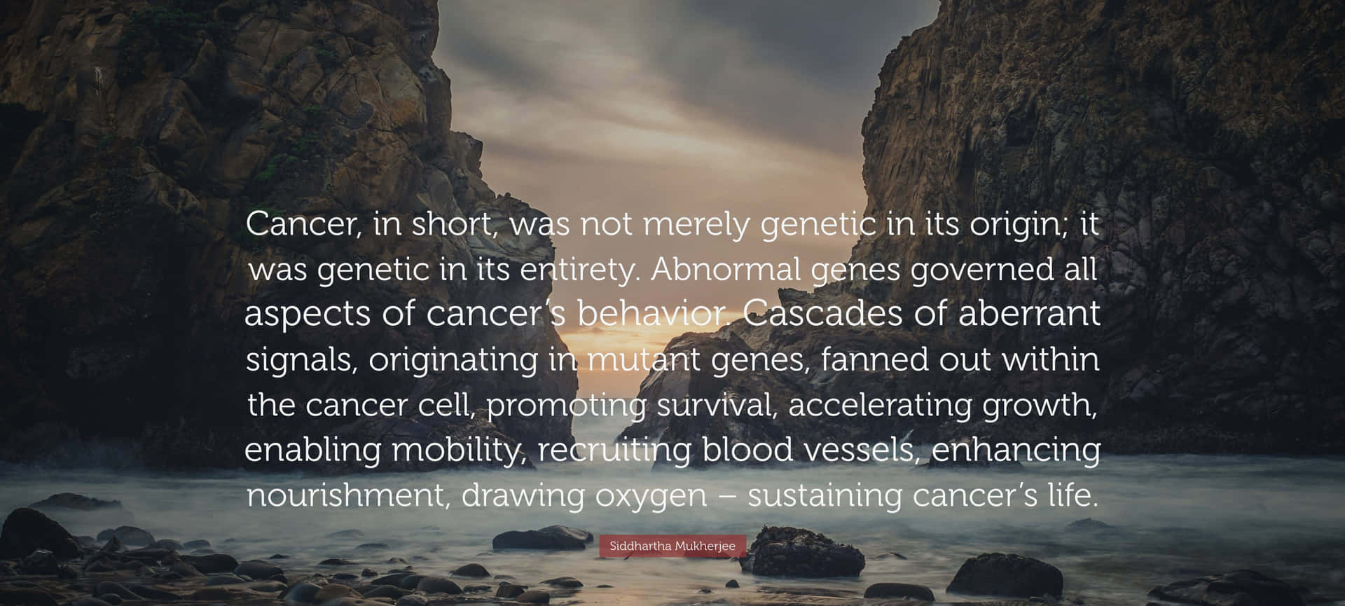 Abnormal Genes Cancer Quote Background
