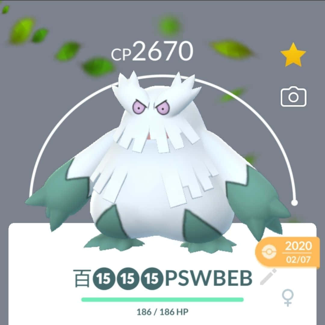 Abomasnow Stats In Pokémon Go App Background