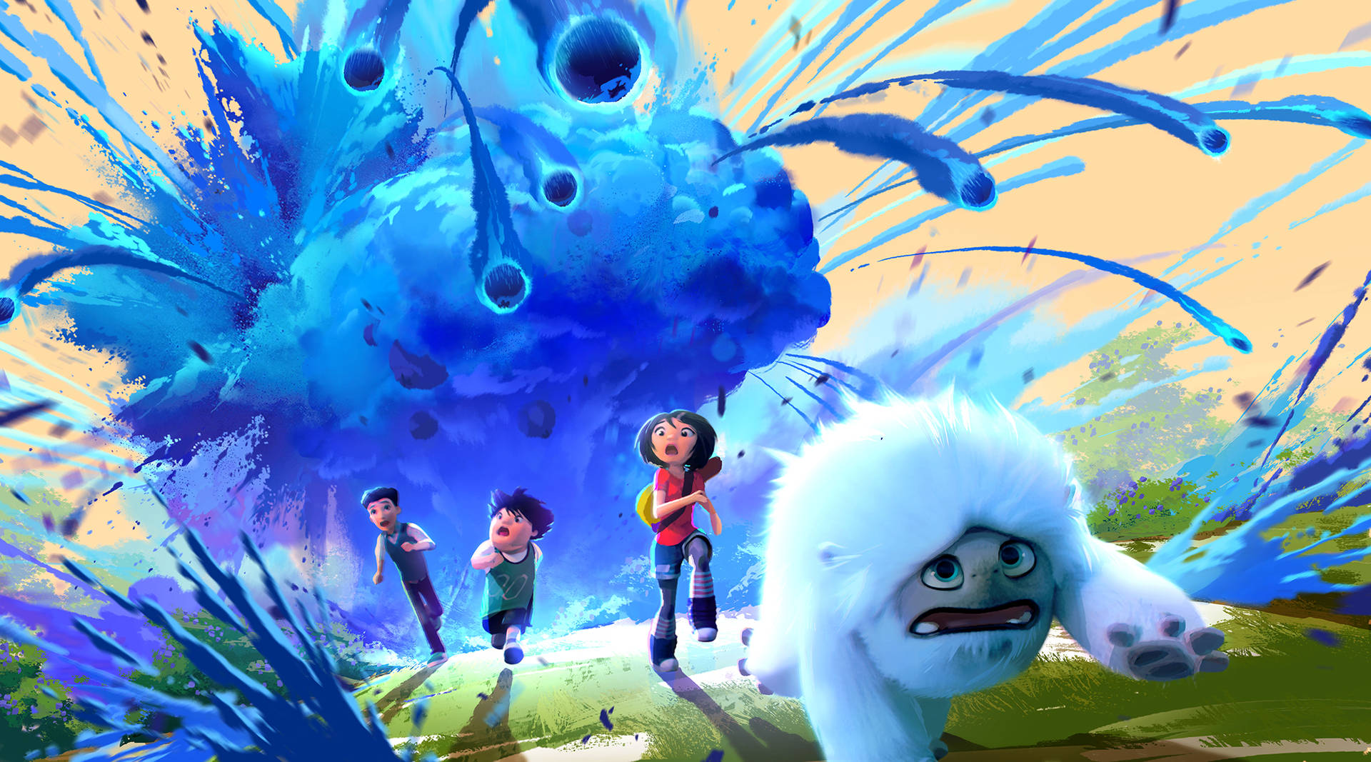 Abominable Blueberry Explosion Background