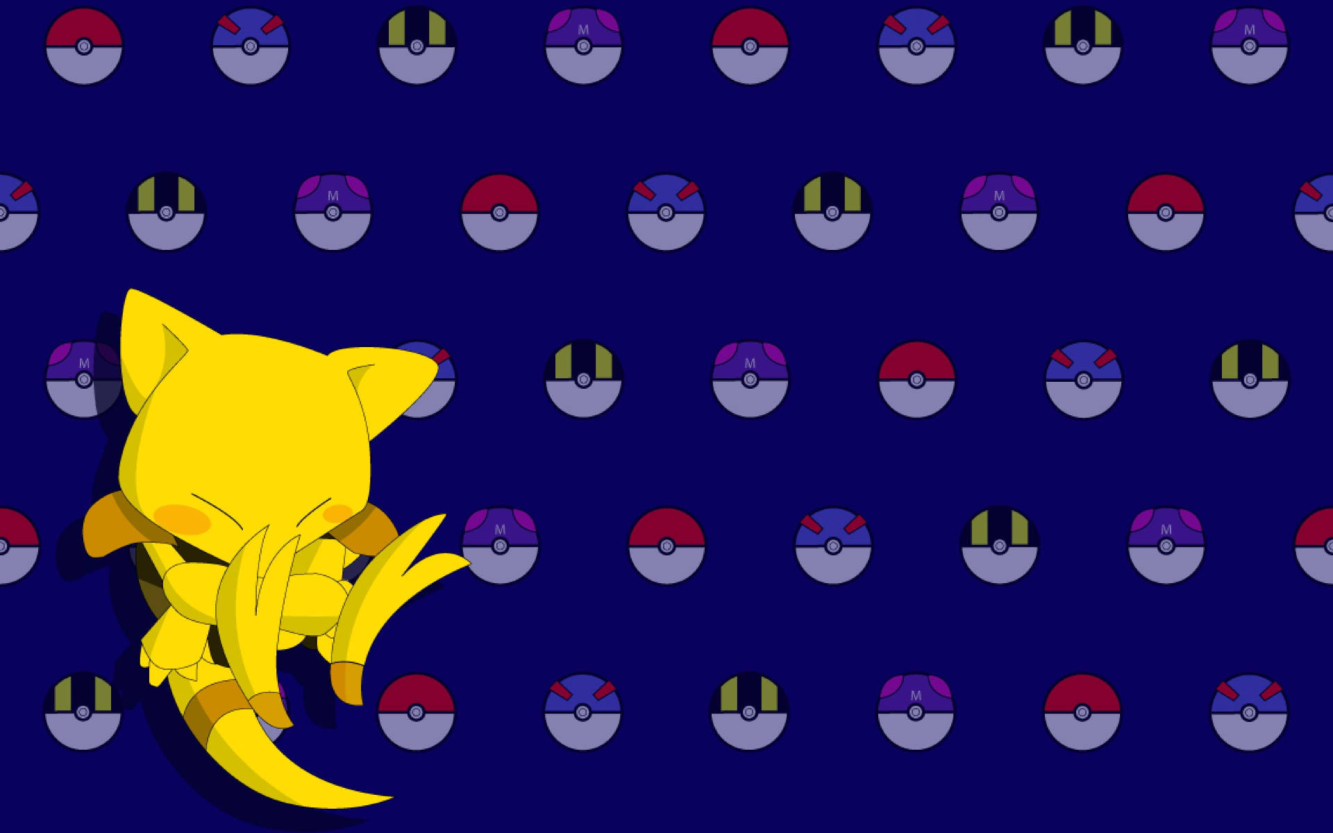 Abra Pokéballs Background