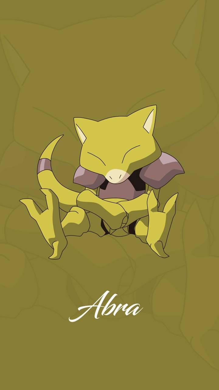 Abra Pokémon Gold Phone Background