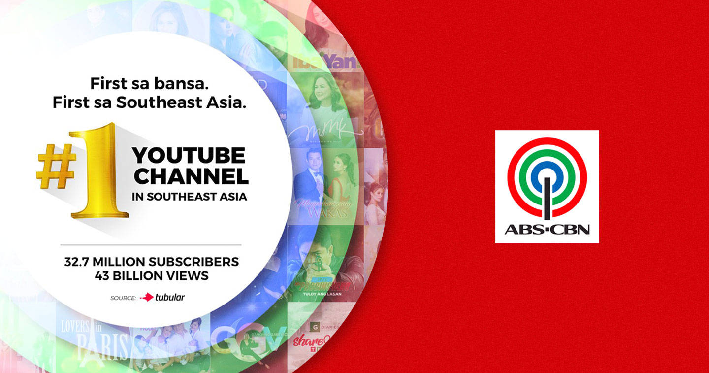 Abs-cbn Entertainment Bags #1 Youtube Channel