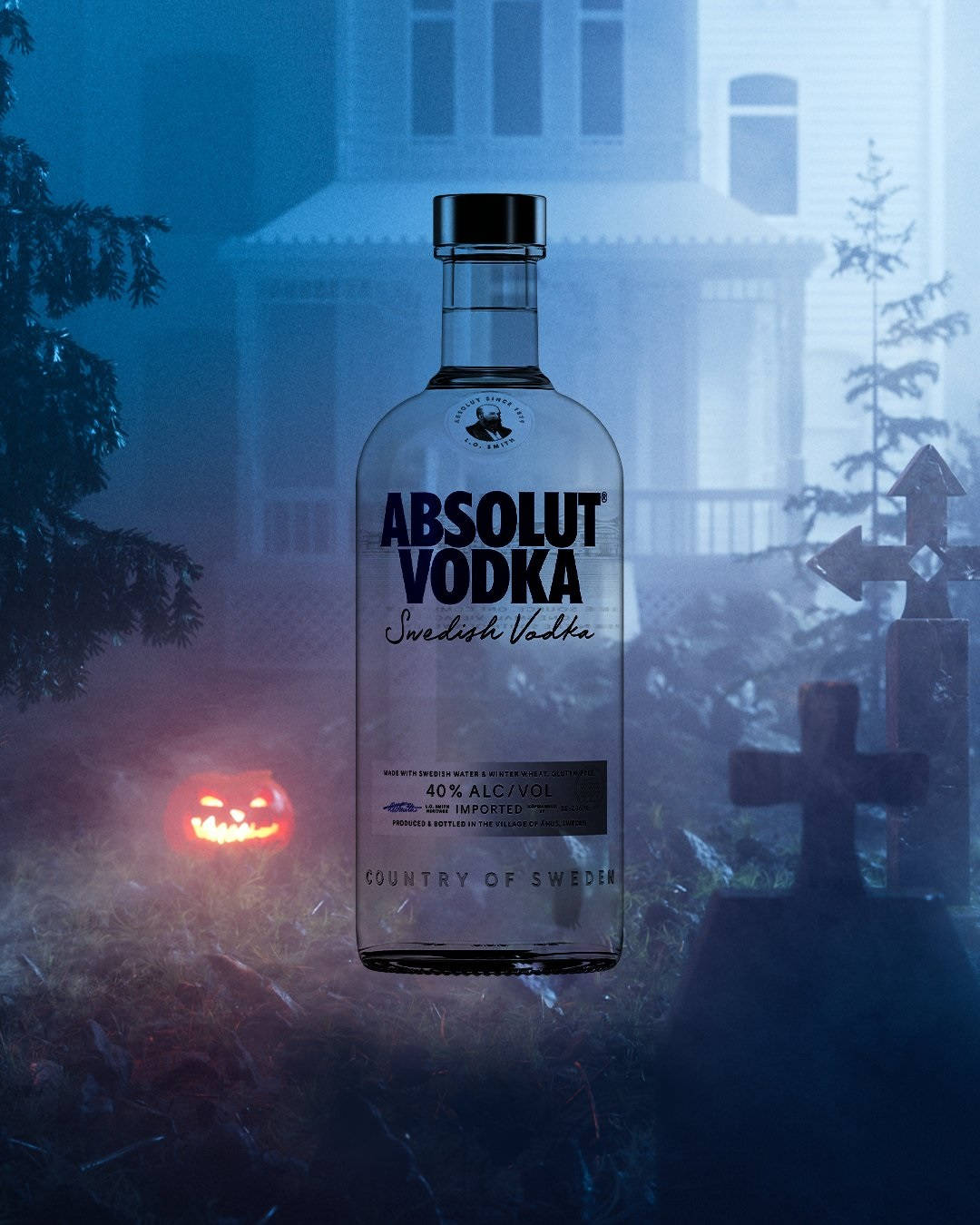 Absolut Vodka Halloween Graphic Design