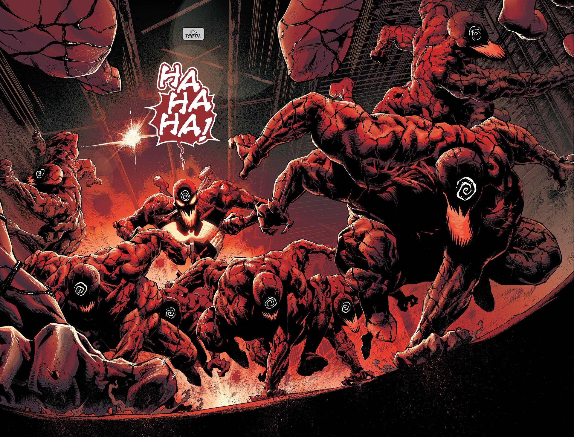 Absolute Carnage 4k Symbiote Army Background