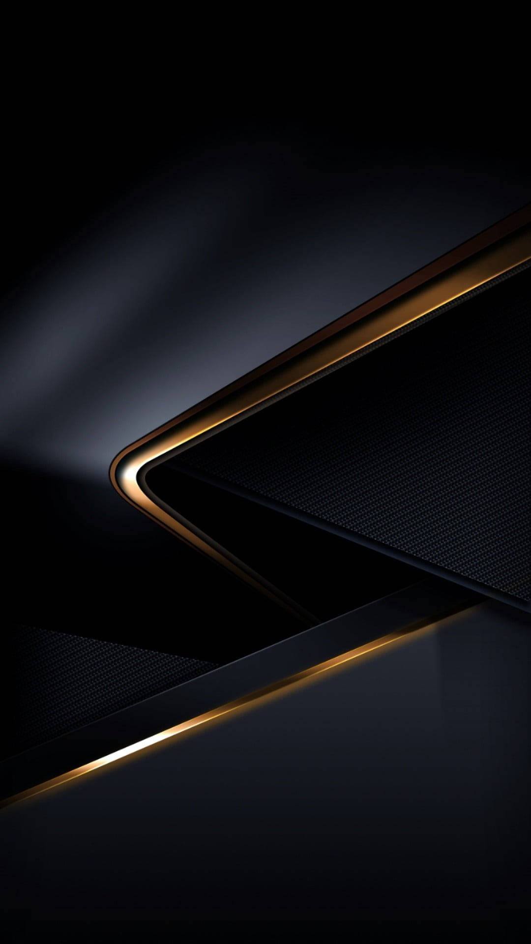 Abstract 3d Black And Gold Iphone Background