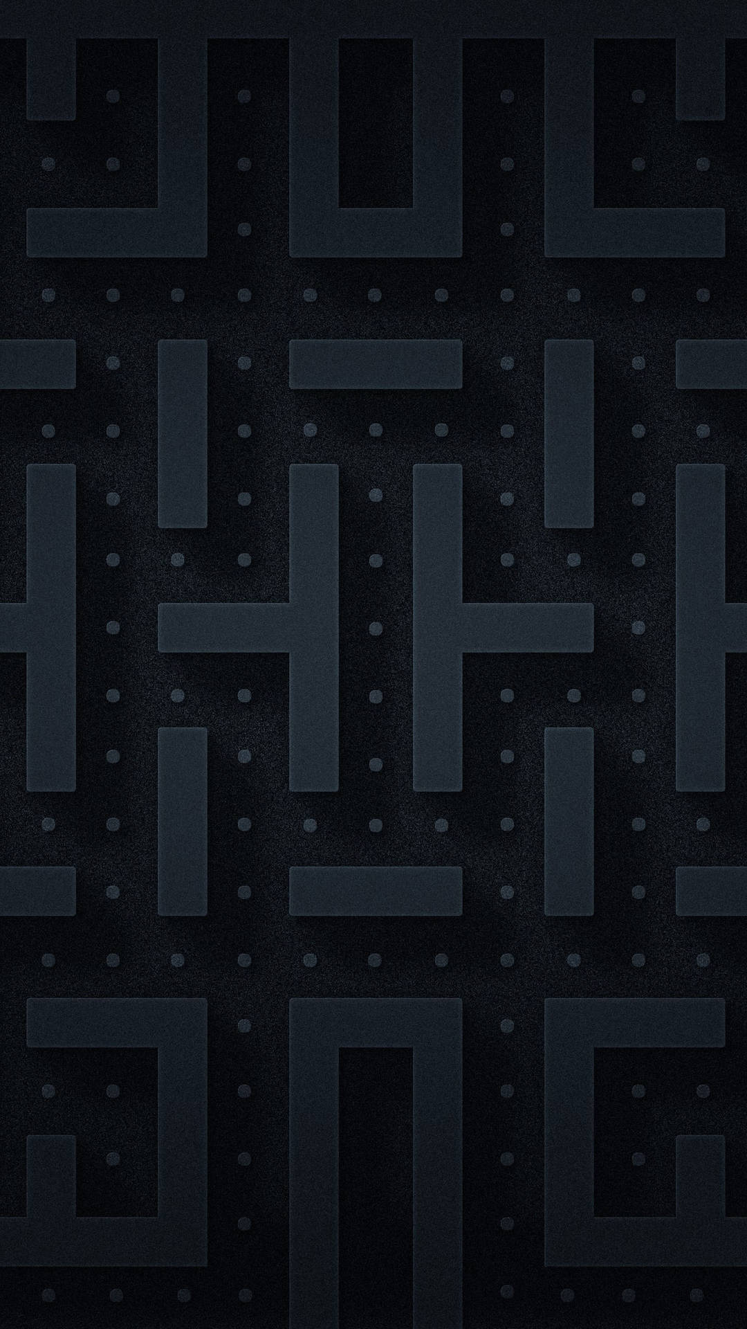 Abstract 3d Maze Minimalist Black Phone Background