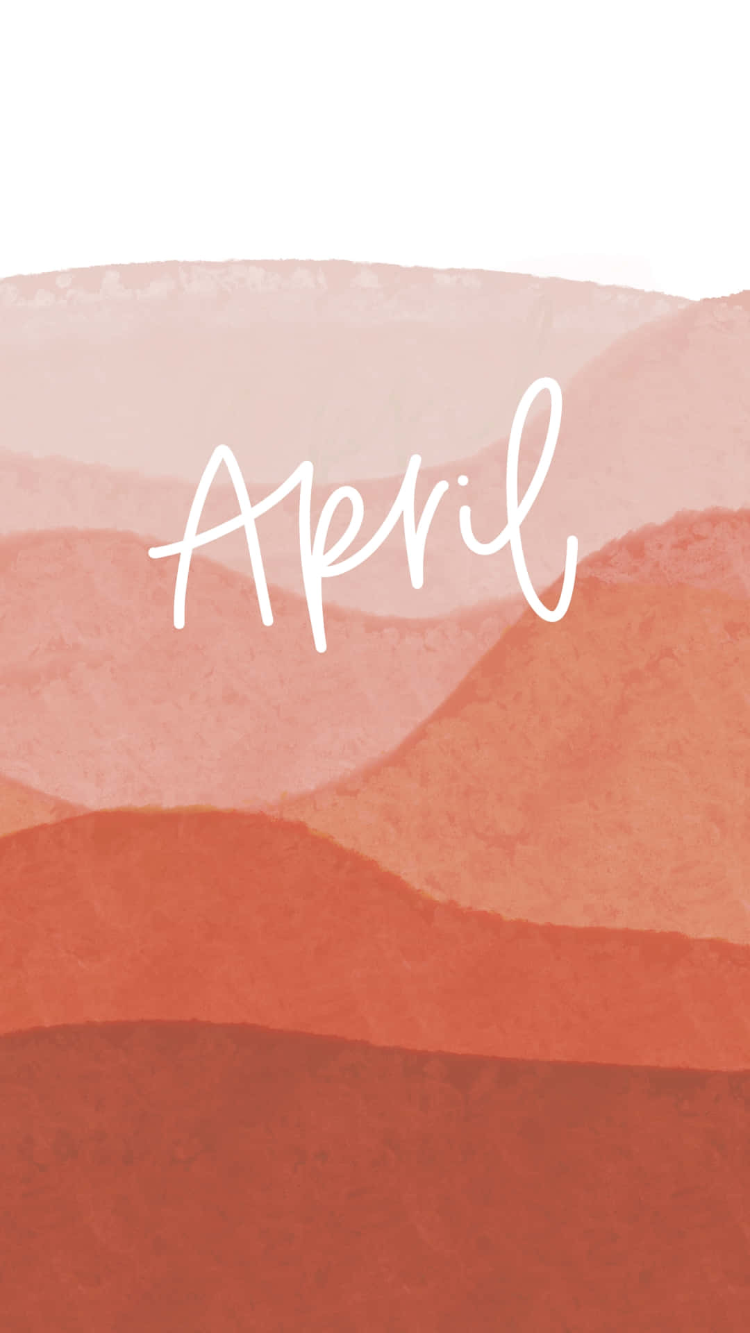 Abstract April Watercolor Landscape Background