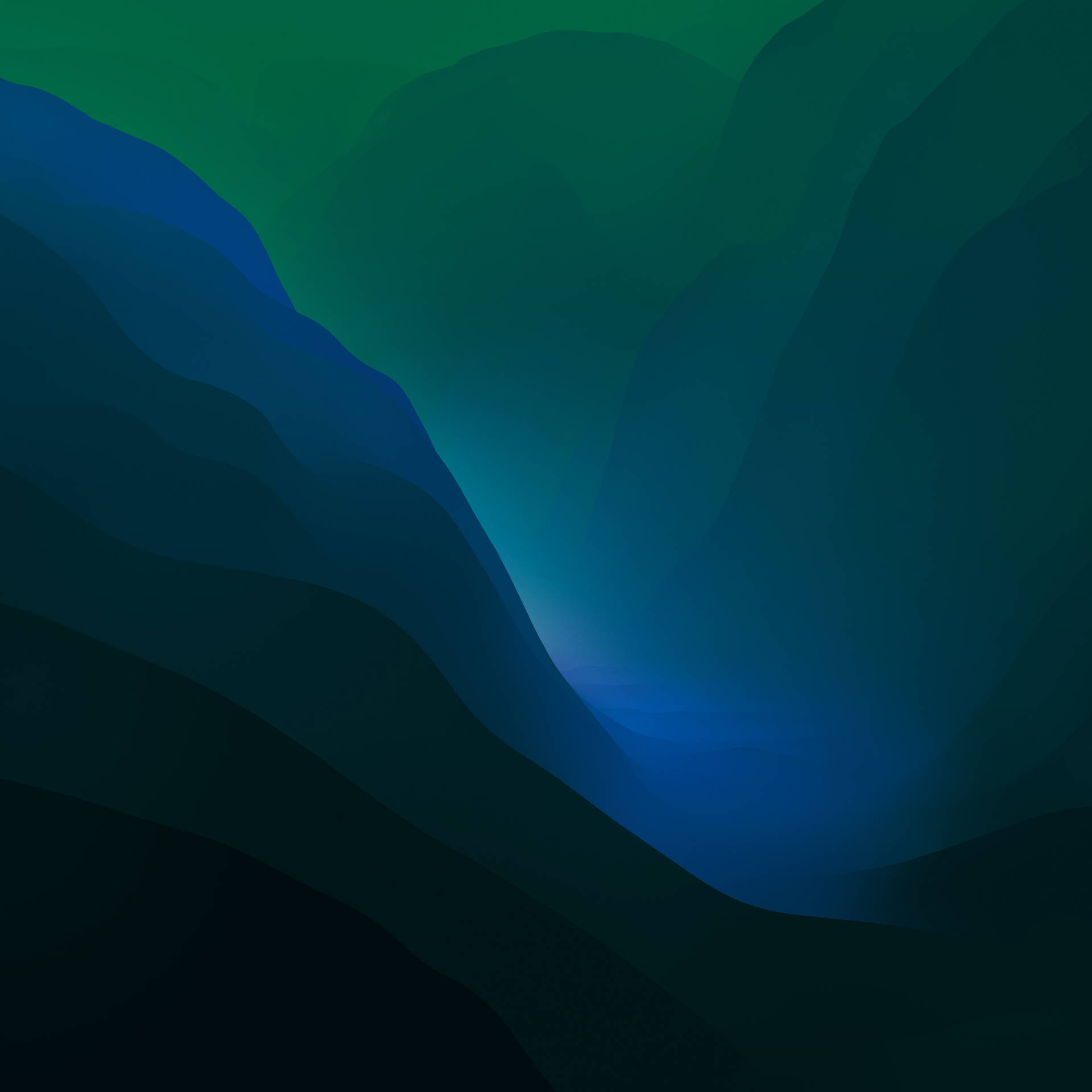 Abstract Aquamarine Mountain Outline Macos Background