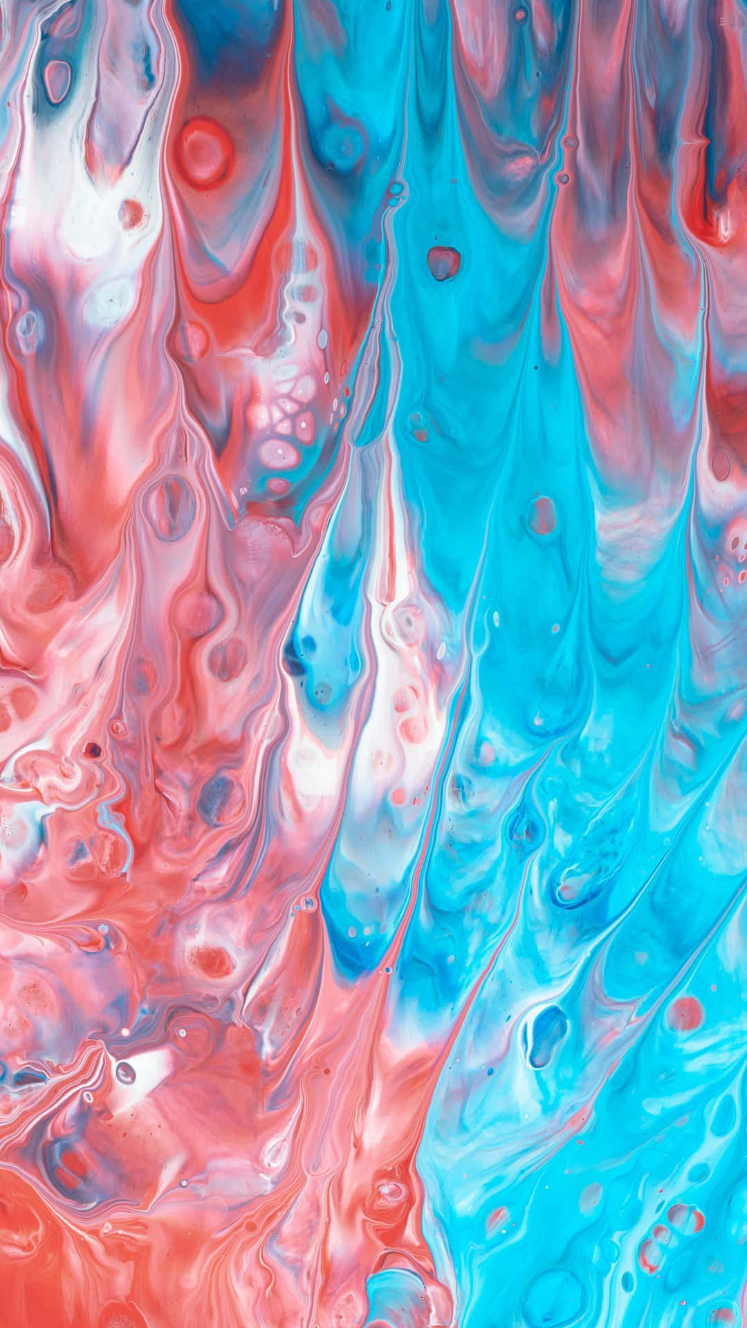 Abstract Art Created Using Paint Drips Background