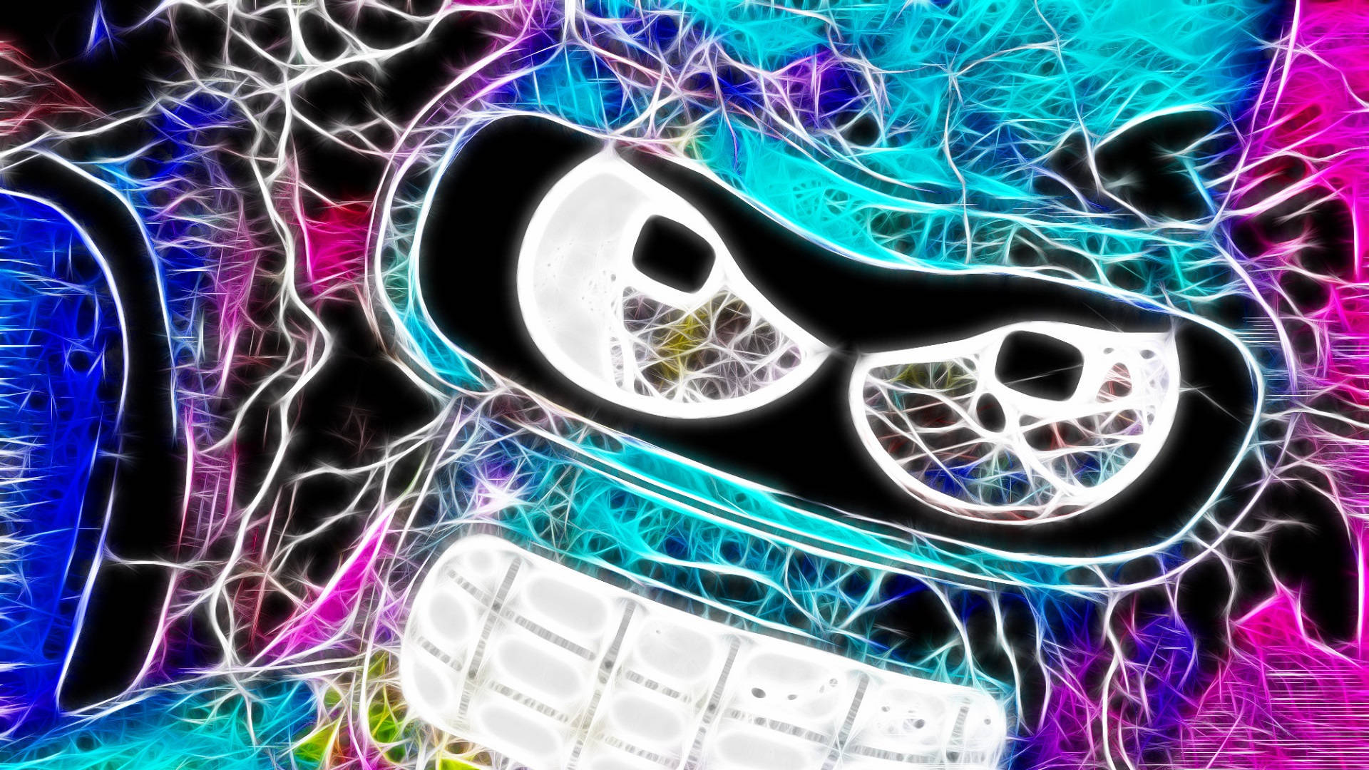 Abstract Art Of Bender Futurama Background