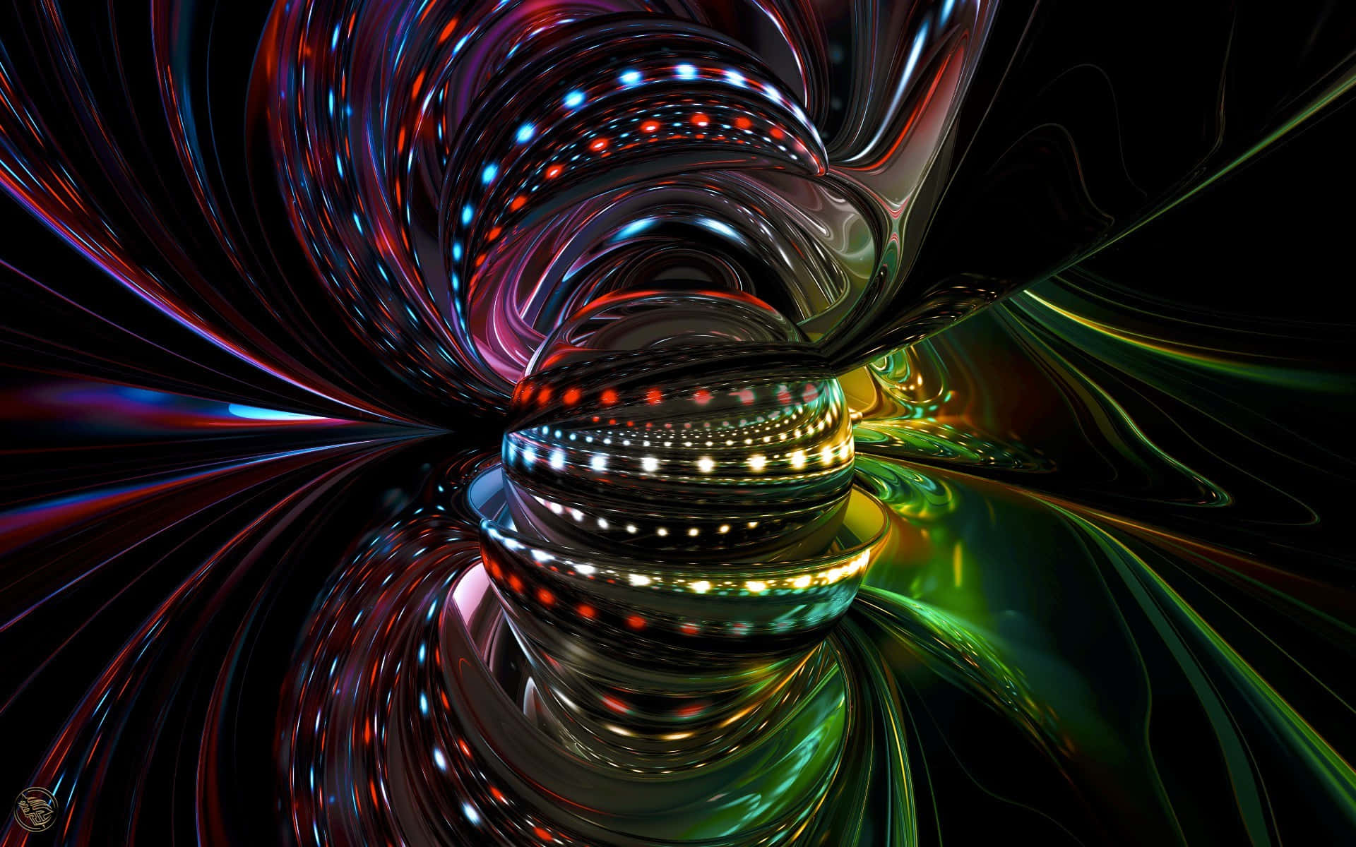 Abstract Artwork With Uniquely Colored Hues Background