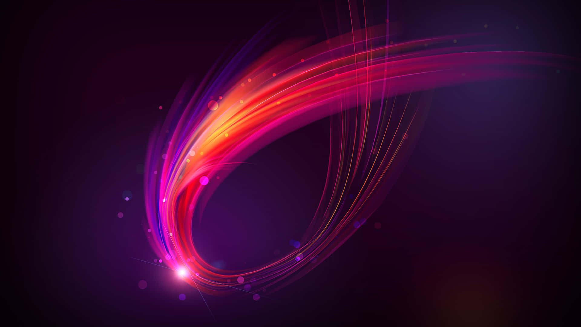Abstract Background With A Colorful Wavy Line Background