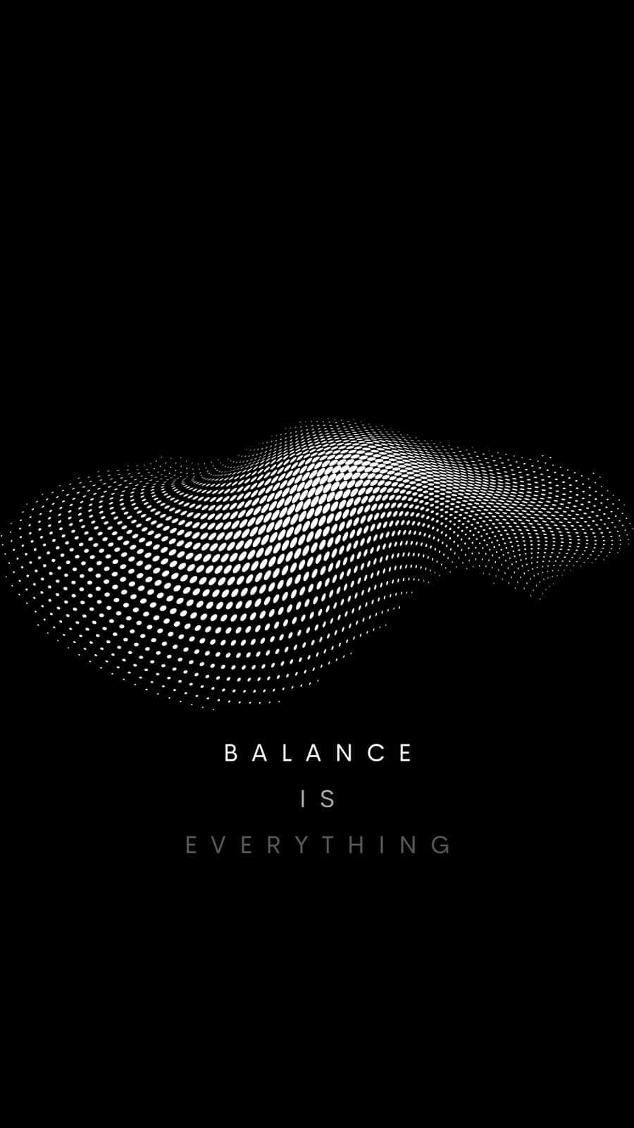 Abstract Balance Is Everything Graphic Background