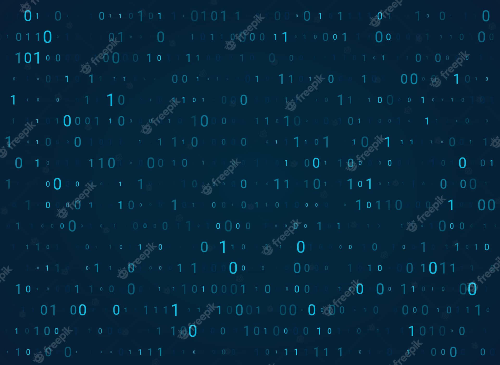 Abstract Binary Code Wallpaper Background