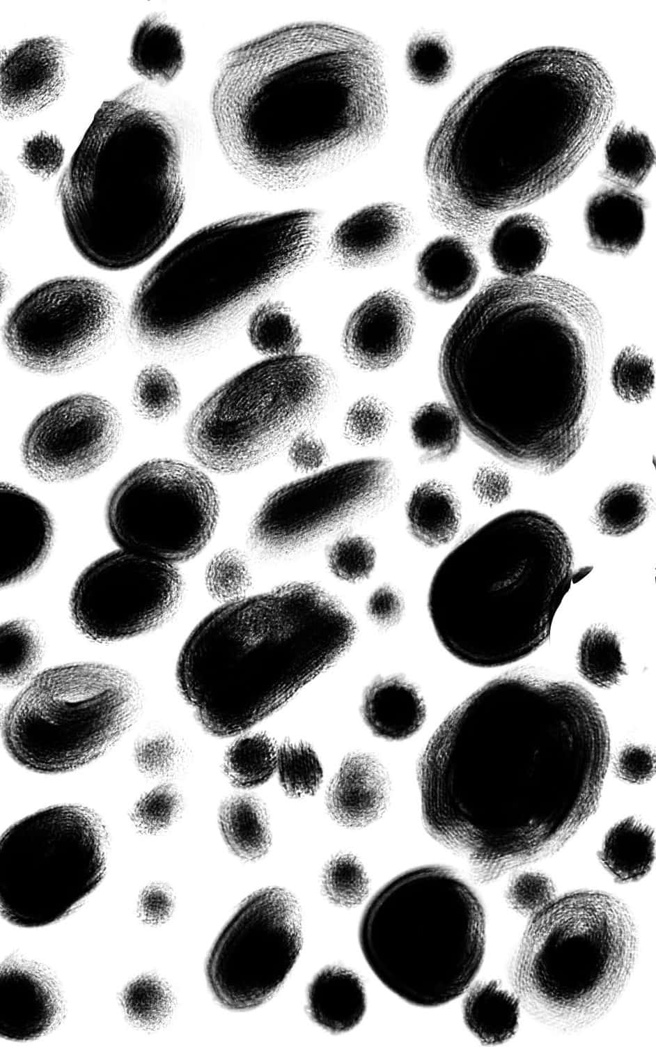 Abstract Black And White Dots Pattern Background