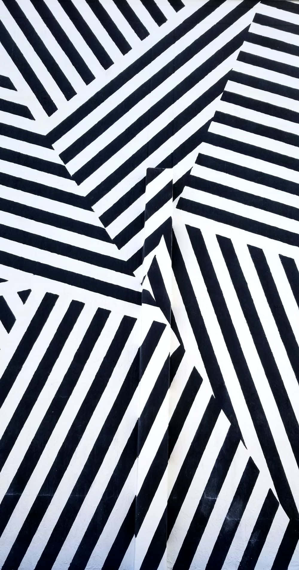 Abstract Black And White Stripes Background