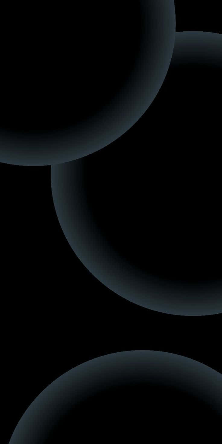 Abstract Black Circles Design Background