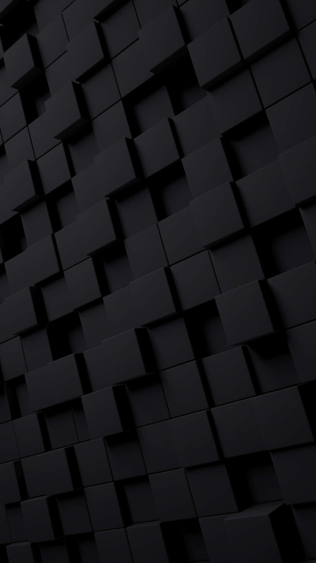 Abstract Black Cubes3 D Wallpaper Background