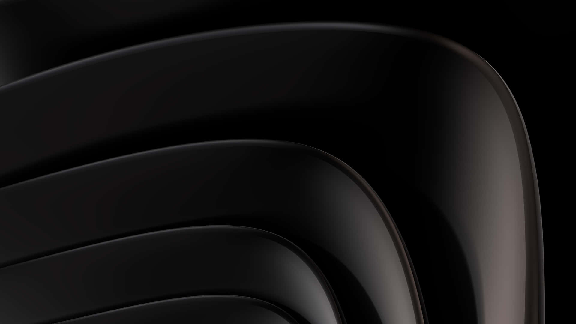 Abstract Black Curves Background