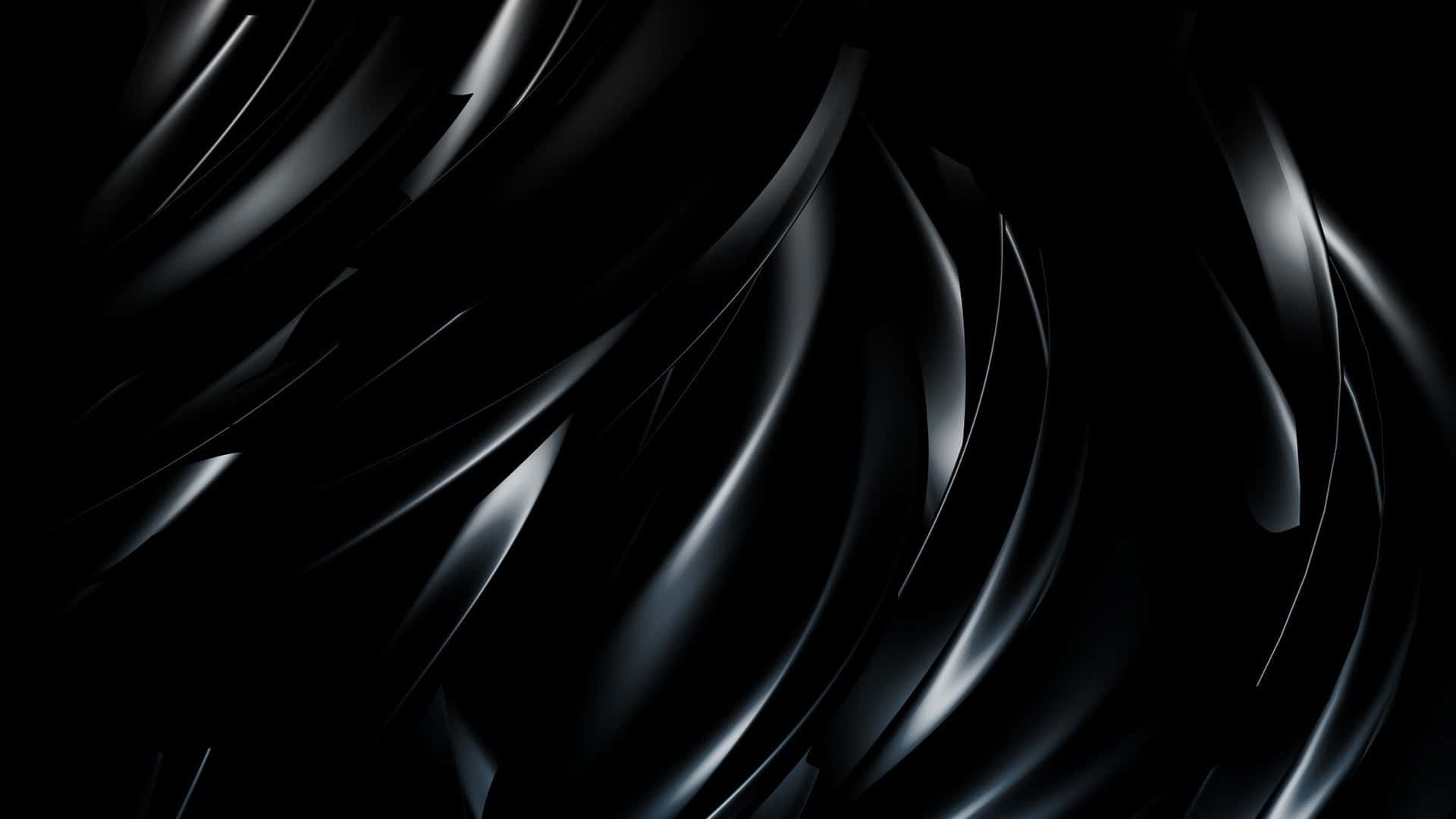 Abstract Black Curves Background