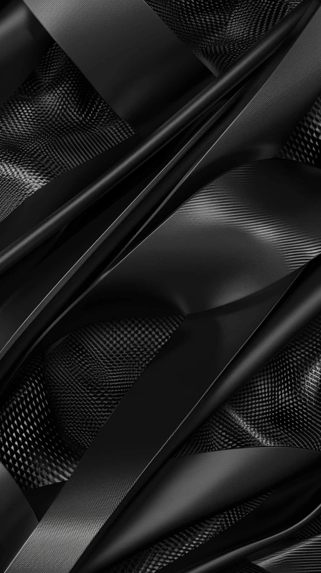 Abstract Black Curvesand Textures